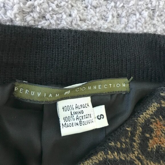 Peruvian Connection Knitted Alpaca Coat, Acetate Lining, Sz. S - Picture 4 of 6